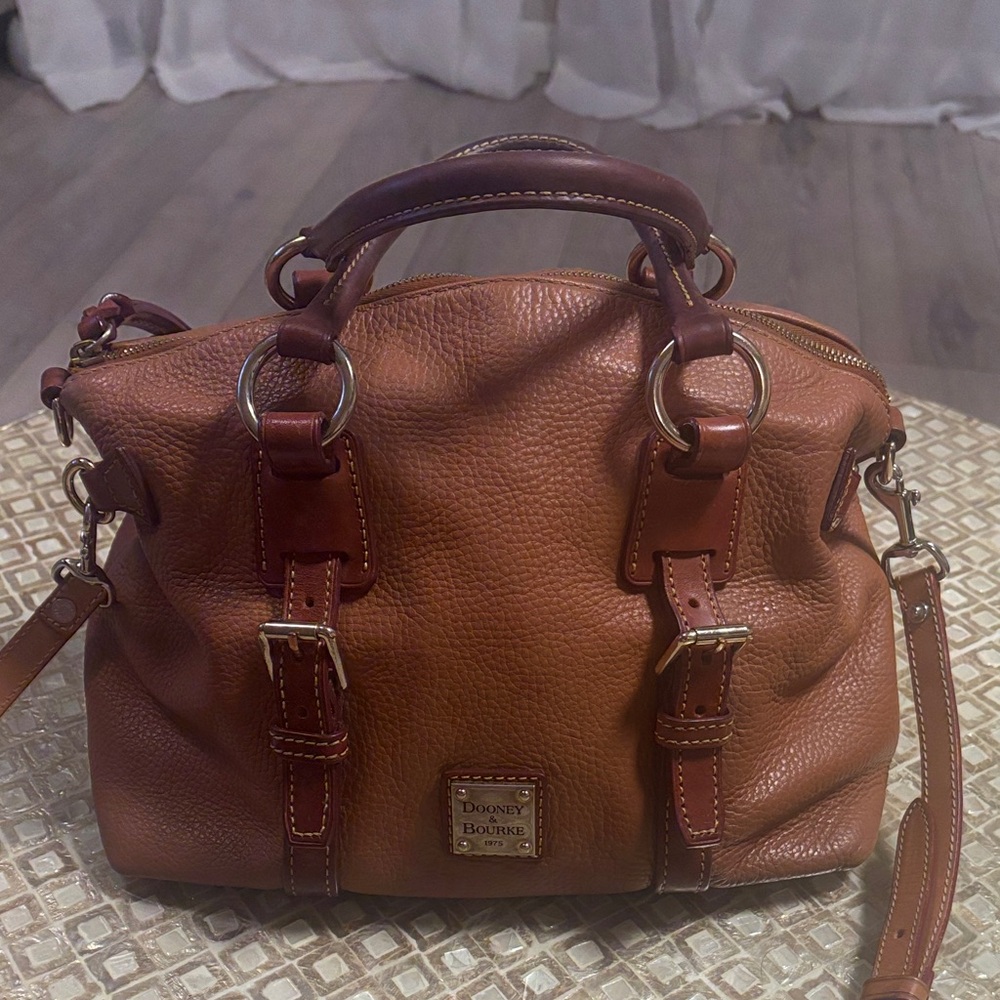Dooney & Bourke Tan Leather Satchel